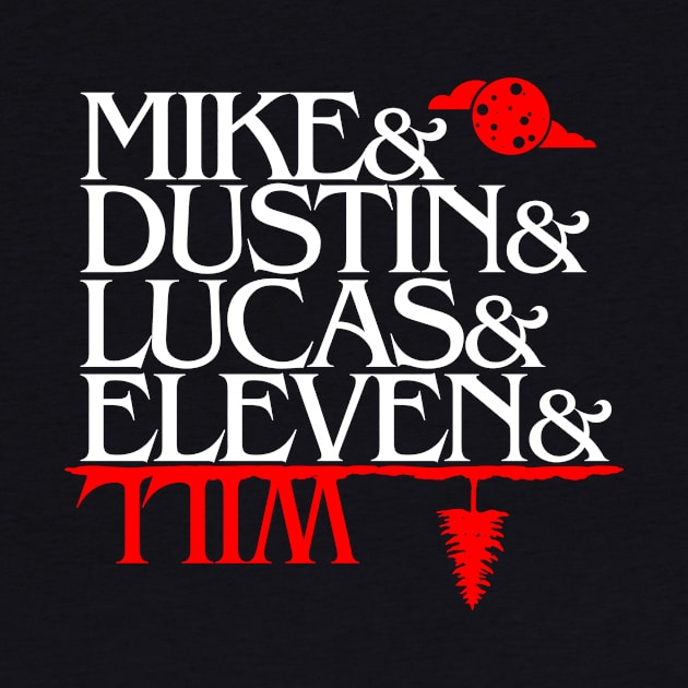 Stranger Things Upside Down Characters by BedRockDesign